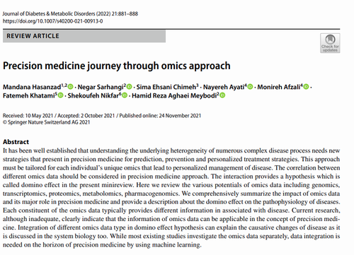Precision medicine journey through omics approach